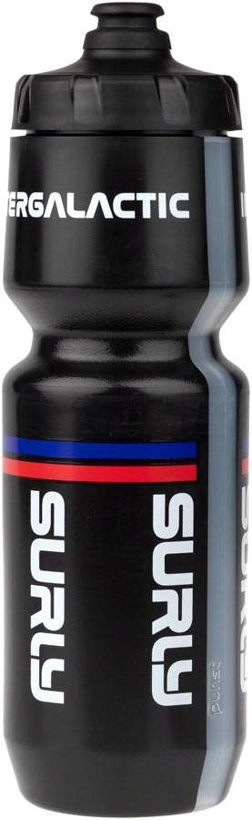 Load image into Gallery viewer, Surly Intergalactic Purist Non-Insulated Water Bottle - Black/Red/Blue, 26 oz
