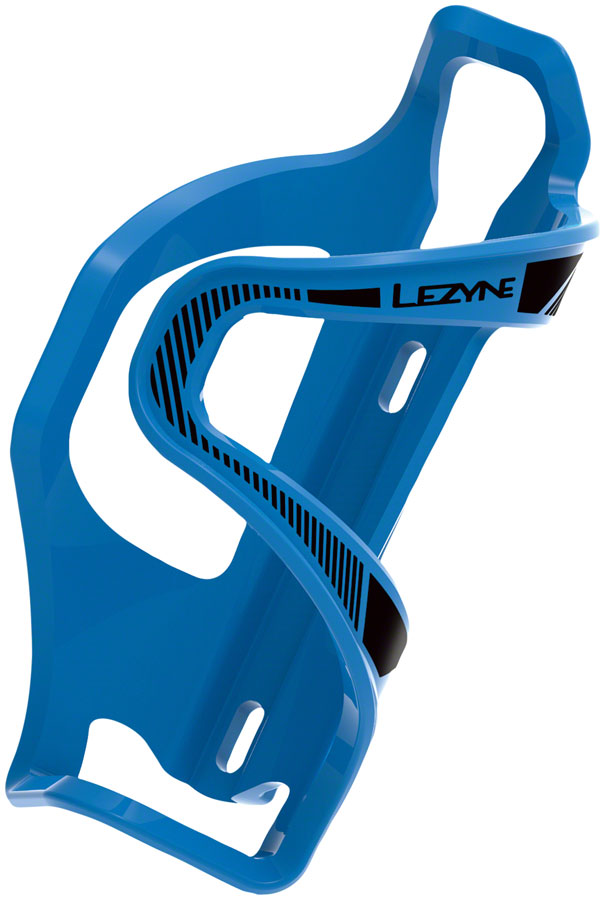 Load image into Gallery viewer, Pack of 2 Lezyne Flow Cage SL Side Load Left Blue Composite Braze-on
