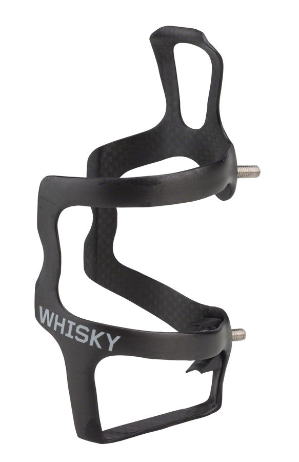 Load image into Gallery viewer, 2 Pack WHISKY No.9 SEL Carbon Water Bottle Cage - Left Side Entry, Matte Black
