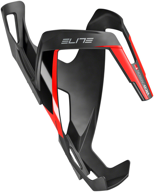 Pack of 2 Elite SRL Vico Carbon Water Bottle Cage - Matte Black/Red