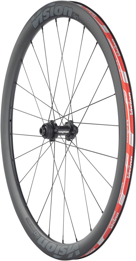 Load image into Gallery viewer, Vision SC40 Wheelset - 700, QR/15 x 100/130mm, Center-Lock, HG 11, Black
