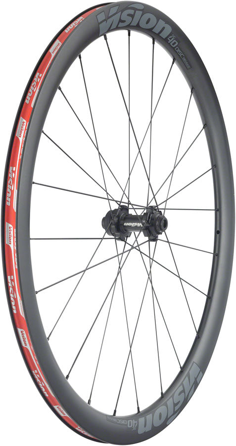 Load image into Gallery viewer, Vision SC40 Wheelset - 700, QR/15 x 100/130mm, Center-Lock, HG 11, Black
