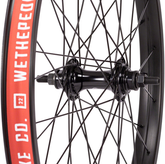 We The People Audio Front Wheel 22in 3/8inx100mm 36H Clincher Rim Brake Black