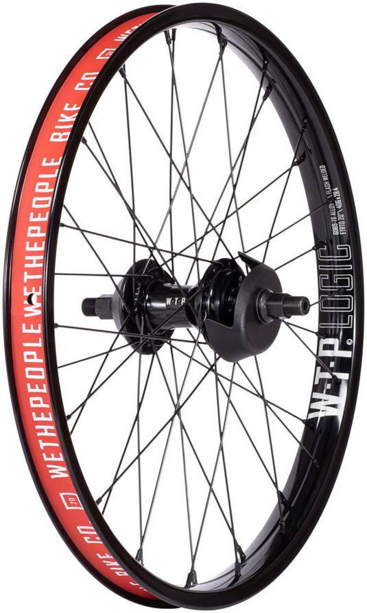 We The People Hybrid Rear Wheel - 20", 14 x 110mm, 36H, 9T Freecoaster, Right Side Drive, Nylon Hubguards, Black