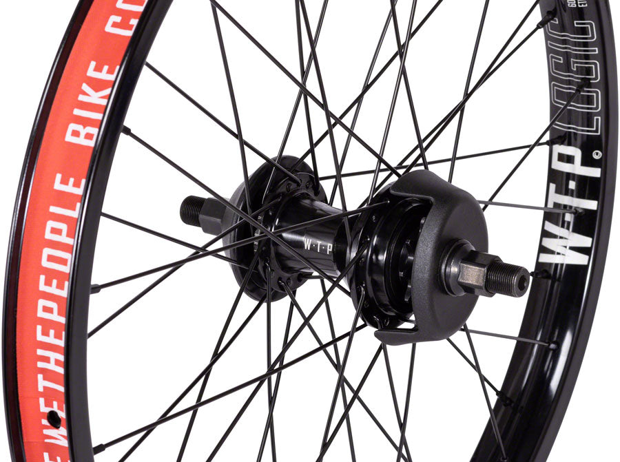 We The People Hybrid Rear Wheel - 20", 14 x 110mm, 36H, 9T Freecoaster, Right Side Drive, Nylon Hubguards, Black