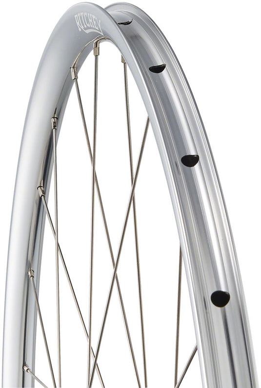 Ritchey Classic Zeta Wheelset - 700c, 12 x 100mm, 12 x 142mm, 6-Bolt, HG11 Road, Silver