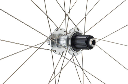 Ritchey Classic Zeta Wheelset - 700c, 12 x 100mm, 12 x 142mm, 6-Bolt, HG11 Road, Silver