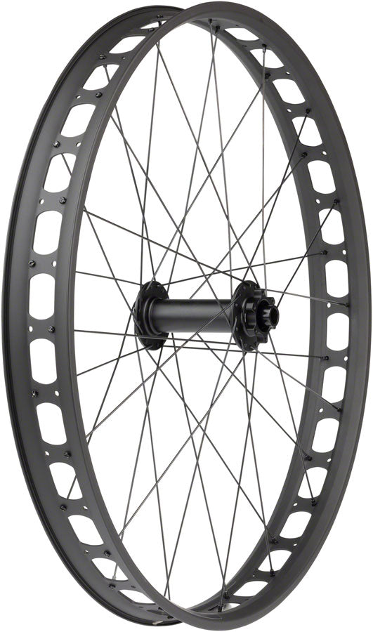 Load image into Gallery viewer, Quality Wheels Blizzerk Fat Front Wheel 27.5in 15x150mm 6-Bolt 32H TCS Black
