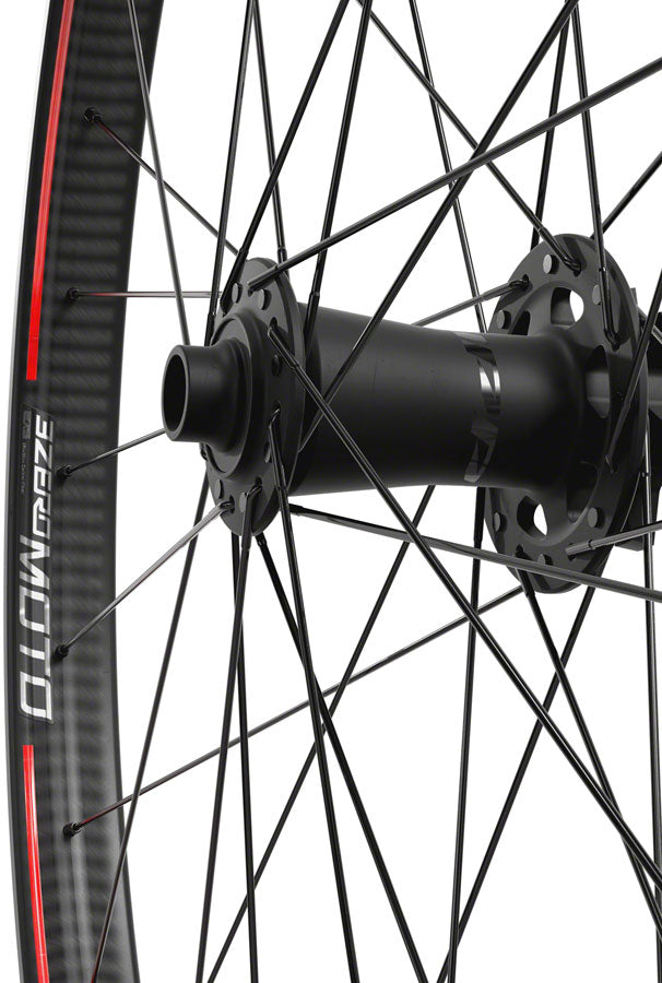 Load image into Gallery viewer, Zipp 3ZERO MOTO Carbon Front Wheel 27.5in 15x110mm ZM2 6-Bolt Slate/Stealth
