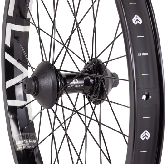 Eclat Bondi/Cortex OS Front Wheel - 20", 3/8" x 100mm, Black