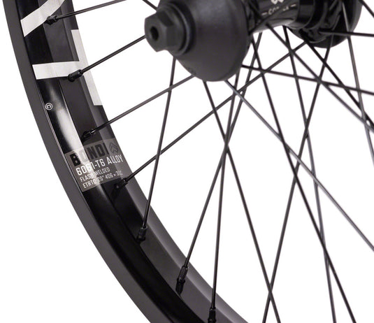 Eclat Bondi/Cortex OS Front Wheel - 20", 3/8" x 100mm, Black