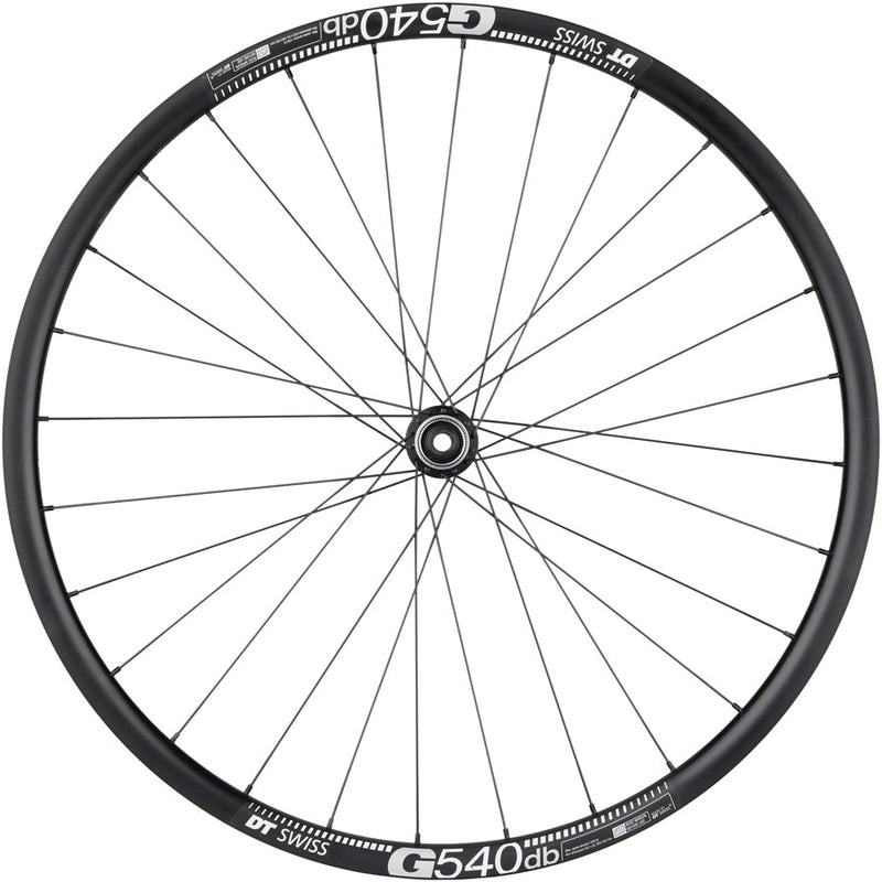 Load image into Gallery viewer, Quality Wheels Shimano Tiagra/DT G540 Front Wheel - 700c, 12 x 100mm, Center-Lock, Black
