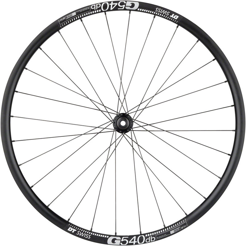 Load image into Gallery viewer, Quality Wheels Shimano Tiagra/DT G540 Front Wheel - 700c, 12 x 100mm, Center-Lock, Black
