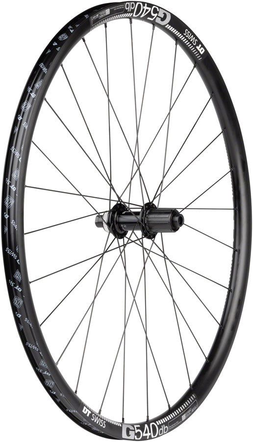 Quality Wheels Tiagra/G540 Rear Wheel - 700c, 12 x 142mm, Center-Lock, HG 11, Black