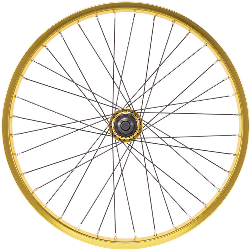Load image into Gallery viewer, Salt Everest Rear Wheel - 20&quot;, 14 x 110mm, Rim Brake, Cassette, Gold, Clincher
