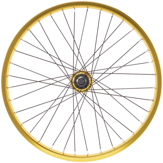 Salt Everest Rear Wheel - 20", 14 x 110mm, Rim Brake, Cassette, Gold, Clincher