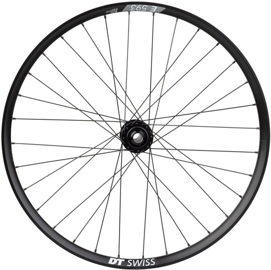 Quality Wheels Bear Pawls / DT Swiss E593 Front Wheel - 26", 20 x 110mm, 6-Bolt, Black, 32H