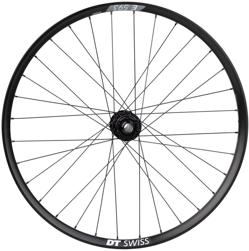 Load image into Gallery viewer, Quality Wheels Bear Pawls / DT Swiss E593 Front Wheel - 26", 20 x 110mm, 6-Bolt, Black, 32H

