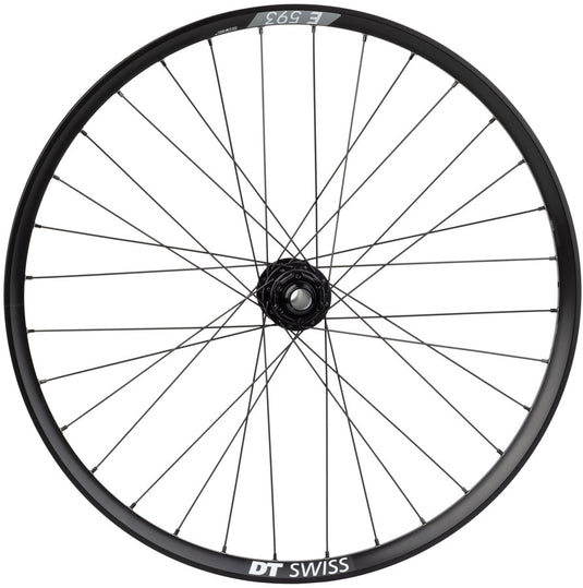 Quality Wheels Bear Pawls / DT Swiss E593 Front Wheel - 26", 20 x 110mm, 6-Bolt, Black, 32H