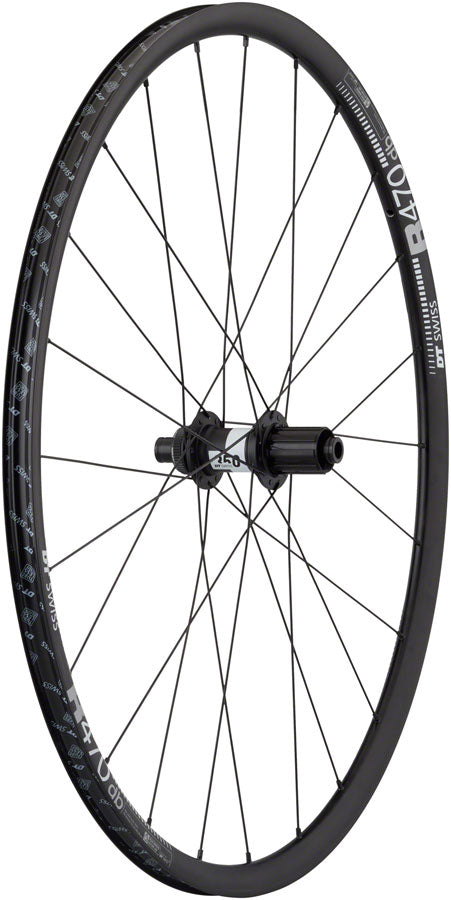 Load image into Gallery viewer, Quality Wheels DT 350/DT R470db Rear 700c 12x142mm Center Lock HG 11 Road Blk
