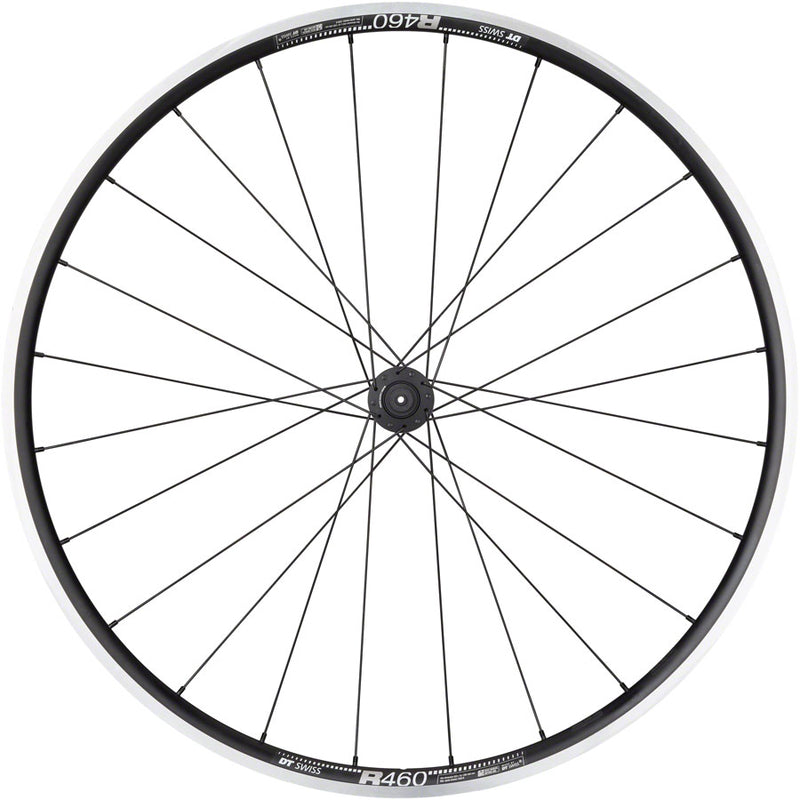 Load image into Gallery viewer, Quality Wheels 700c Front Wheel DT 350/DT R460 QRx100mm 24H Rim Brake Black
