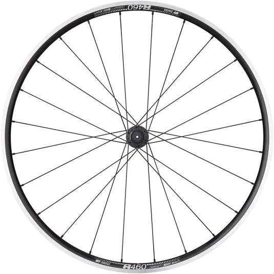 Quality Wheels 700c Front Wheel DT 350/DT R460 QRx100mm 24H Rim Brake Black