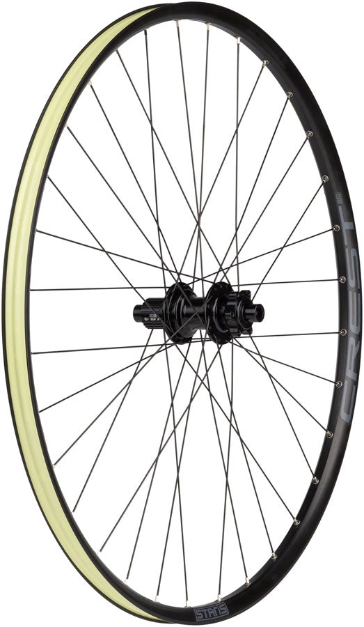 Load image into Gallery viewer, Stan&#39;s NoTubes Crest S2 Rear Wheel 29in 12x148mm MicroSpline 6-Bolt Black XC

