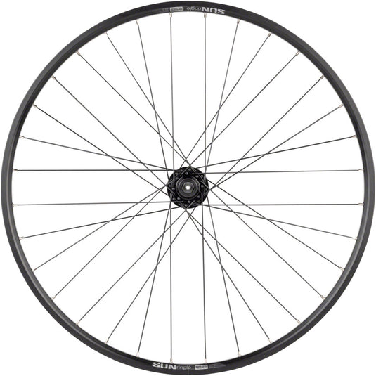 Quality Wheels Value Double Wall Series Disc Front Wheel - 27.5", QR x 100mm, 6-Bolt/Rim, Black, 32H