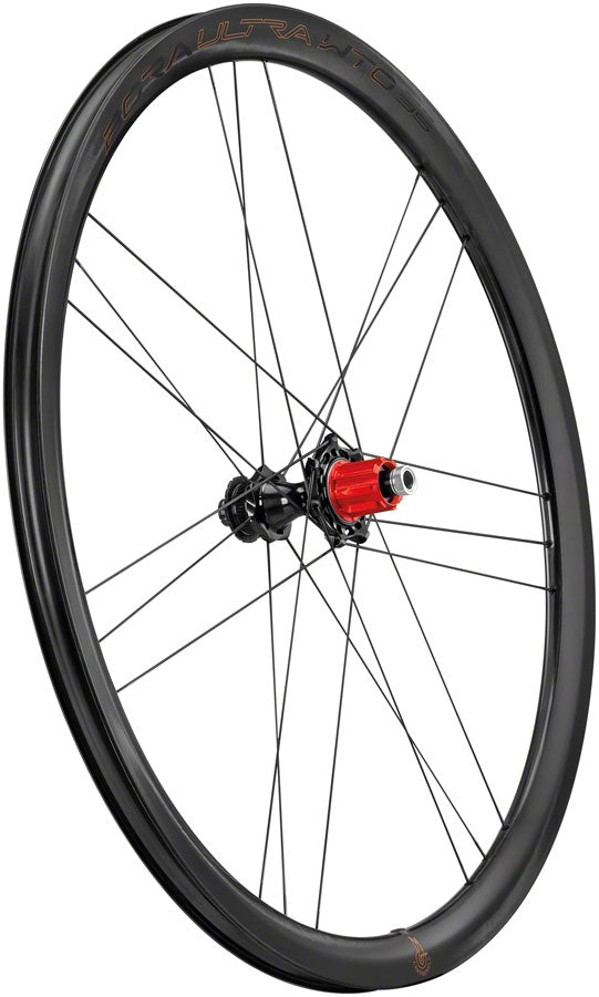 Load image into Gallery viewer, Campagnolo BORA Ultra WTO 35 C23 Rear Wheel - 700c, 12 x 142mm, Center-Lock, N3W, 2-Way Fit, Carbon
