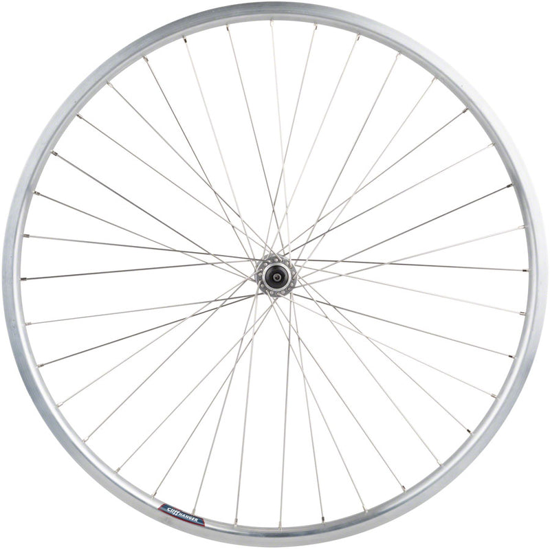 Load image into Gallery viewer, Quality Wheels 700c FT Value HD Series QRx100mm 36H Rim Brake Clincher Silver
