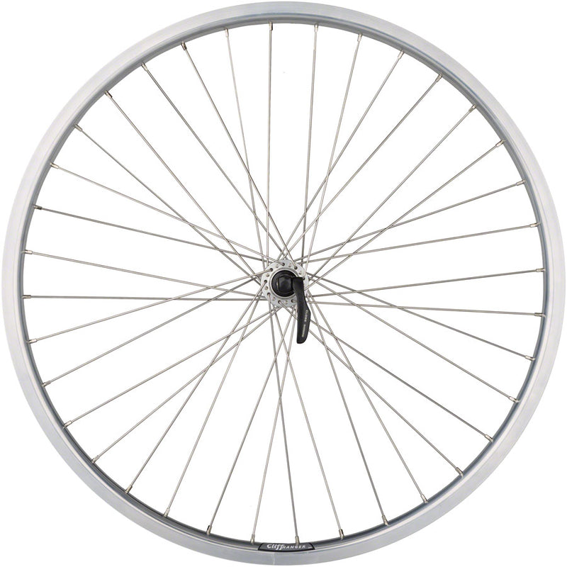 Load image into Gallery viewer, Quality Wheels 26in FT Value HD Series QRx100mm 36H Rim Brake Clincher Silver
