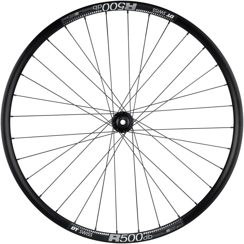 Load image into Gallery viewer, Quality Wheels RS505/DT R500 Disc Front Wheel 650b 12x100mm Center Lock Black

