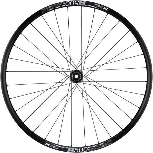 Quality Wheels RS505/DT R500 Disc Front Wheel 700c 12x100mm Center Lock Black