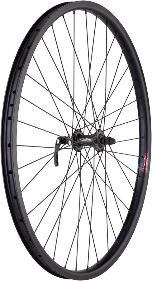 Load image into Gallery viewer, Quality Wheels Velocity Cliffhanger Front Wheel 700c QRx100mm Center Lock Blk
