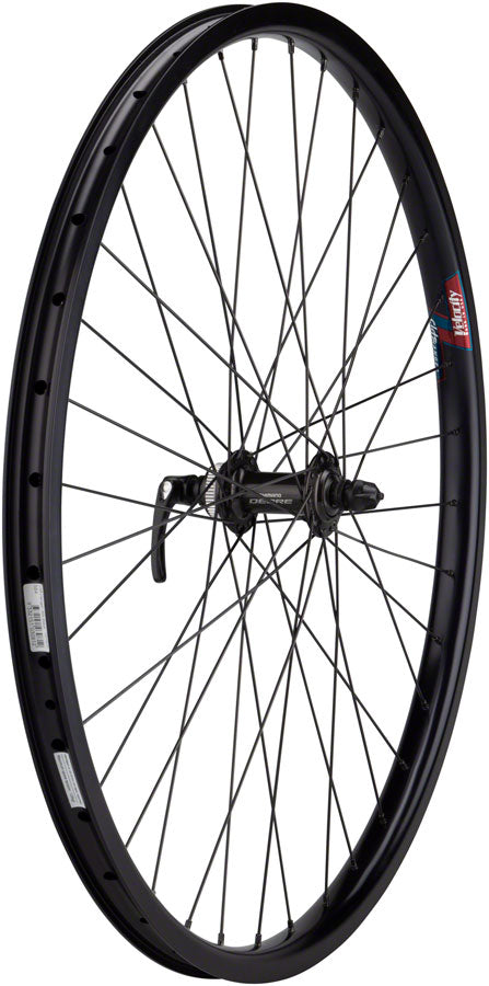 Load image into Gallery viewer, Quality Wheels Velocity Cliffhanger Front Wheel 650b QRx100mm Center Lock Blk
