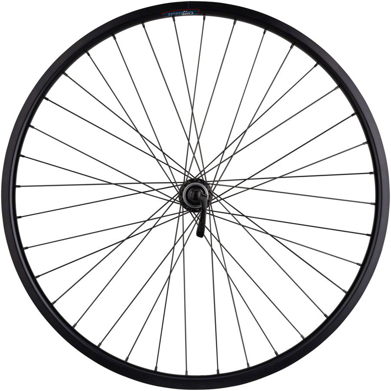 Load image into Gallery viewer, Quality Wheels Velocity Cliffhanger Front Wheel 650b QRx100mm Center Lock Blk
