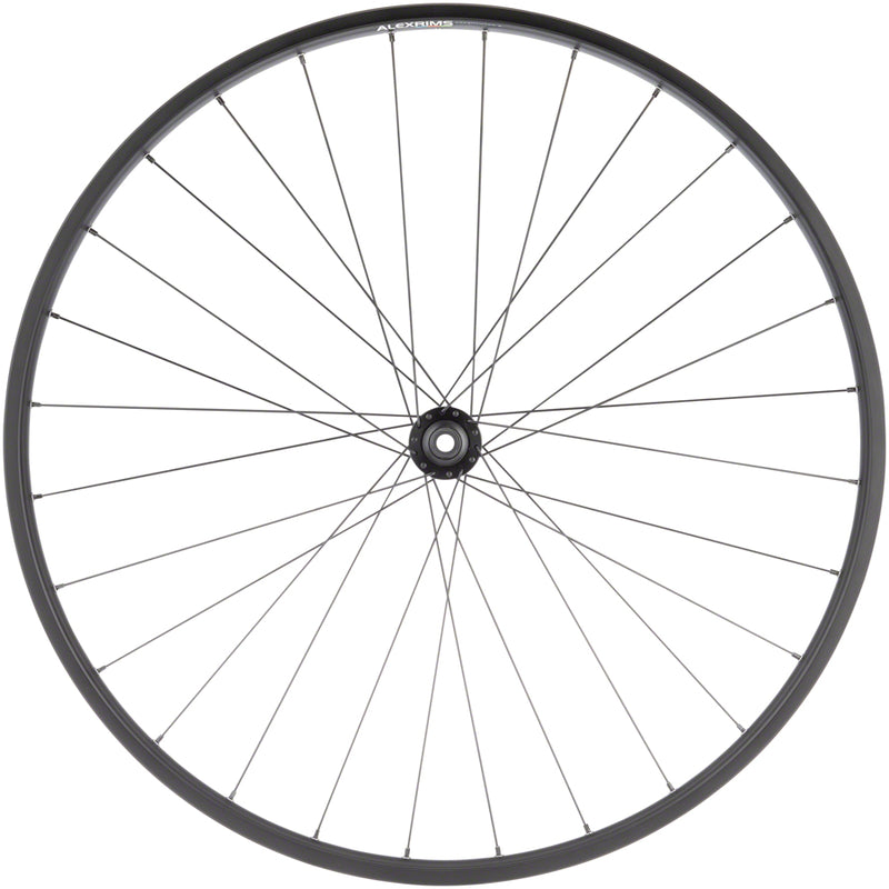 Load image into Gallery viewer, Quality Wheels Value Double Wall Series Front Wheel 700c 12x100mm Center Lock
