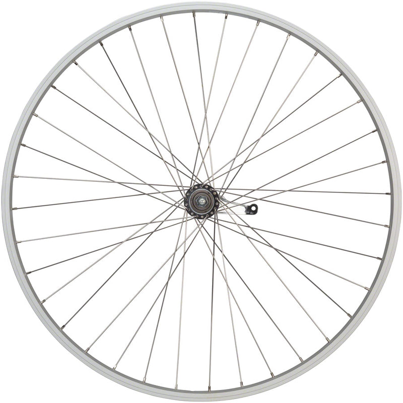 Load image into Gallery viewer, Quality Wheels Value Single Wall Series RR 700c 3/8inx124mm Coaster Brake Sil

