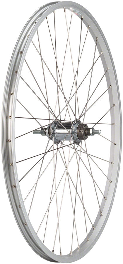 Quality Wheels Value Single Wall Series RR 26in 3/8inx124mm Coaster Brake Sil