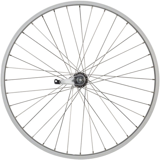 Quality Wheels Value Single Wall Series RR 26in 3/8inx124mm Coaster Brake Sil