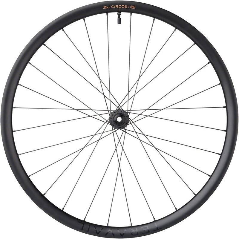 Load image into Gallery viewer, Teravail Circos Gravel Front Wheel - 700, 12 x 100mm, Center-Lock, Carbon, DT350
