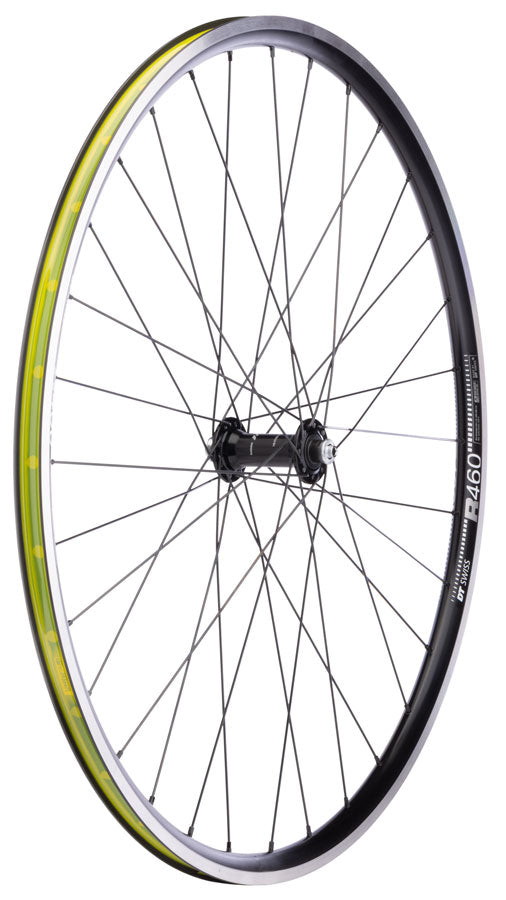 Quality Wheels Shimano 105/DT R460 Wheelset - 700, QR x 100/130mm, Rim Brake, HG11 Road, Black, Clincher, 32H