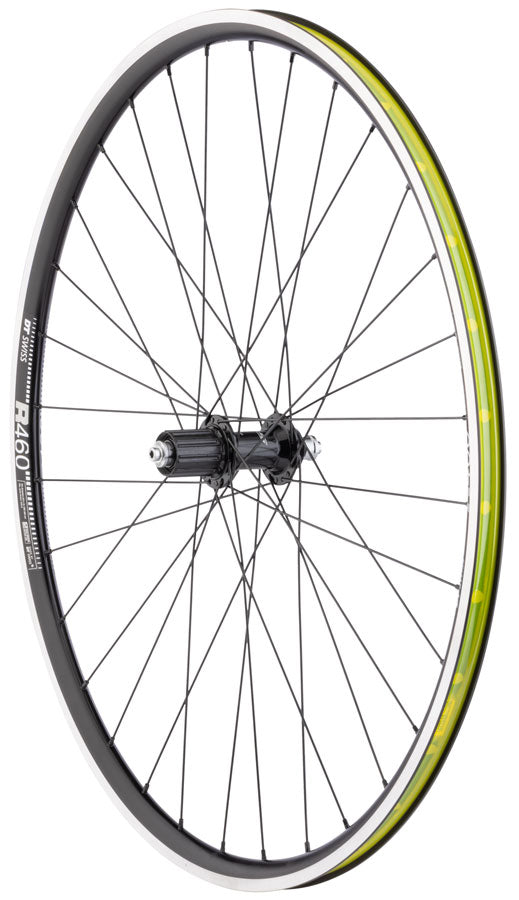 Load image into Gallery viewer, Quality Wheels Shimano 105/DT R460 Wheelset - 700, QR x 100/130mm, Rim Brake, HG11 Road, Black, Clincher, 32H

