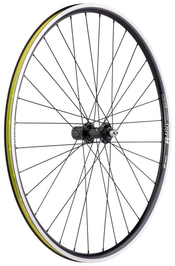Load image into Gallery viewer, Quality Wheels Shimano 105/DT R460 Wheelset - 700, QR x 100/130mm, Rim Brake, HG11 Road, Black, Clincher, 32H
