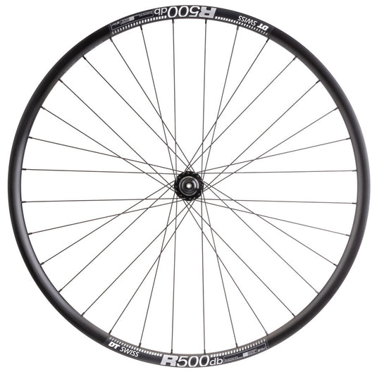 Quality Wheels Shimano/DT R500 Front Wheel - 700, QR x 100mm, Center-Lock, Black, 32H