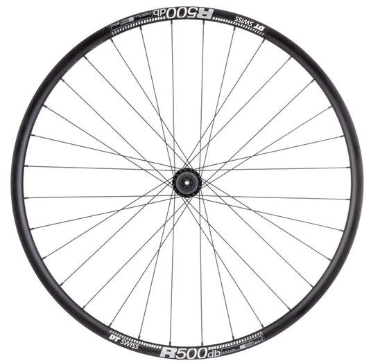 Quality Wheels Shimano/DT R500 Rear Wheel - 700, QR x 135mm, Center-Lock, Black, HG11 MTN, 32H