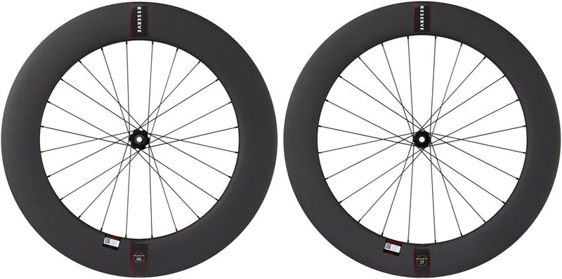 Load image into Gallery viewer, Reserve Wheels Reserve 77/88 Wheelset - 700, 12 x 100/12 x 142, Center-Lock, HG 11 Road, Carbon, DT 240
