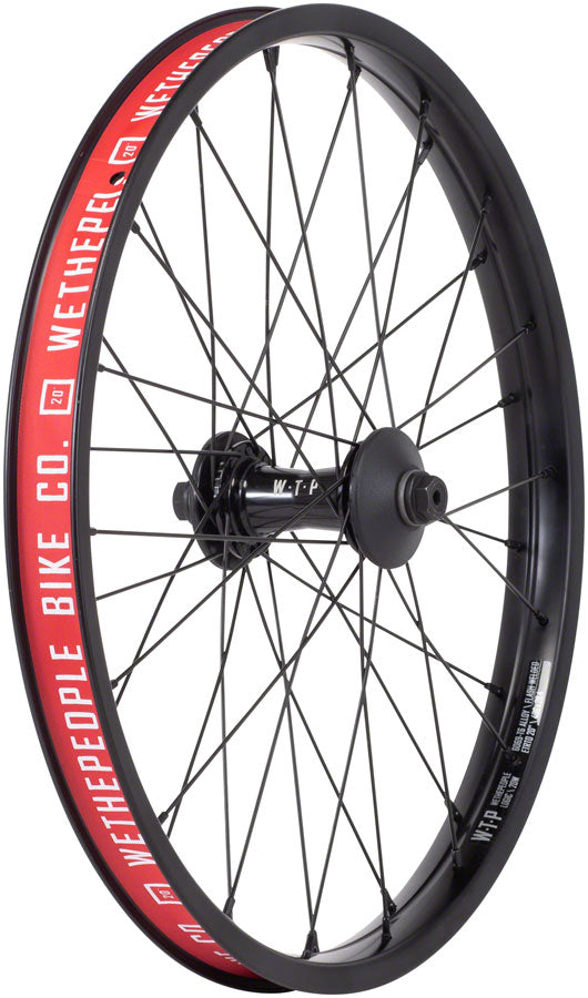 We The People Helix Front Wheel 20in 3/8inx100mm Rim Brake Black Clincher 36H