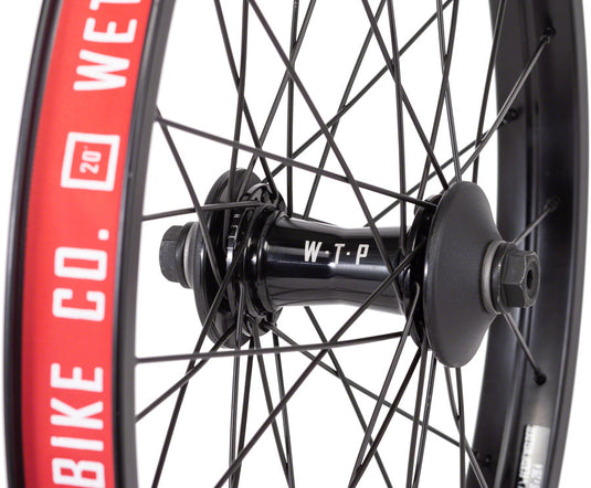We The People Helix Front Wheel 20in 3/8inx100mm Rim Brake Black Clincher 36H