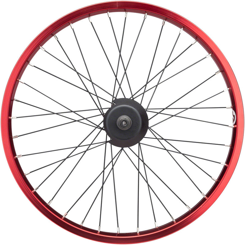 Load image into Gallery viewer, Salt Everest Alloy Rear Wheel 20in 14x110mm Rim Brake Freecoaster Clincher Red
